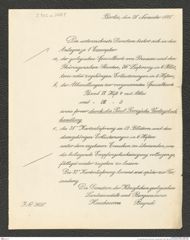 k.k. naturhistorisches Hofmuseum, Intendanzakten 1885-1896 (Hauer), Aktenzahl Z.355.a/1889, Seite 1